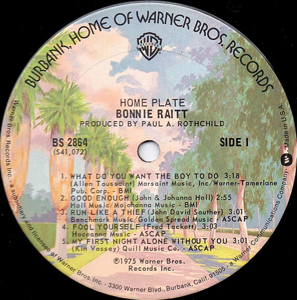 Bonnie Raitt - Home Plate (LP, Album, San) - Image 3