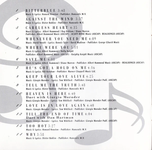 Bonnie Tyler - Bitterblue (CD, Album) - Image 5