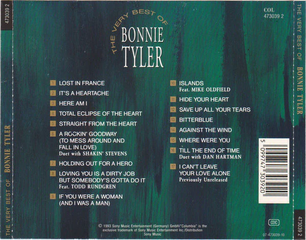 Bonnie Tyler - The Very Best Of (CD, Comp) - Image 2