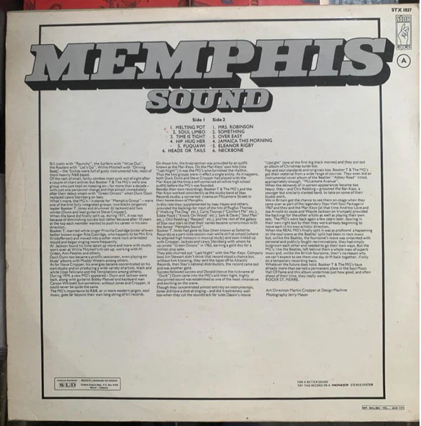Booker T & The MG's - Memphis Sound (LP, Comp) - Image 2