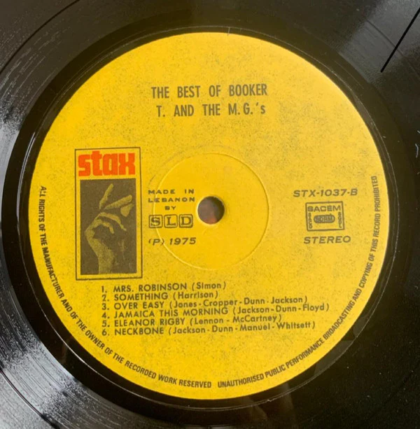 Booker T & The MG's - Memphis Sound (LP, Comp) - Image 3