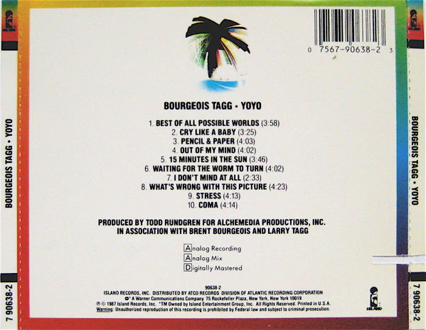 Bourgeois Tagg - Yoyo (CD, Album) - Image 5
