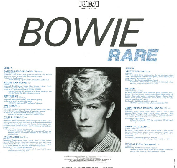 Bowie* - Rare (LP, Comp) - Image 4