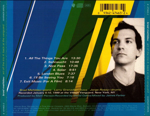 Brad Mehldau - Art Of The Trio 4 - Back At The Vanguard (CD, Album) - Image 2