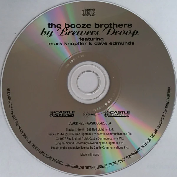 Brewers Droop Featuring Mark Knopfler & Dave Edmunds - The Booze Brothers (CD, Album, RP) - Image 3