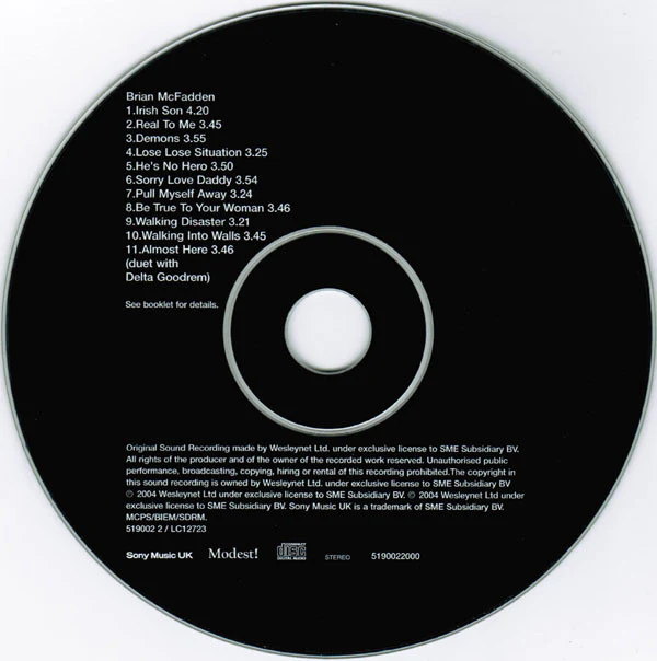 Brian McFadden - Irish Son (CD, Album) - Image 3