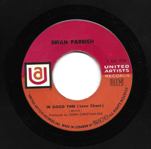 Brian Parrish - In Good Time / I Wanna Go To Sleep (7", Single)