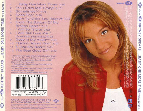 Britney Spears - ...Baby One More Time (CD, Album, Enh) - Image 3
