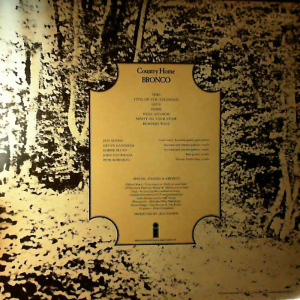 Bronco (4) - Country Home (LP, Album) - Image 2