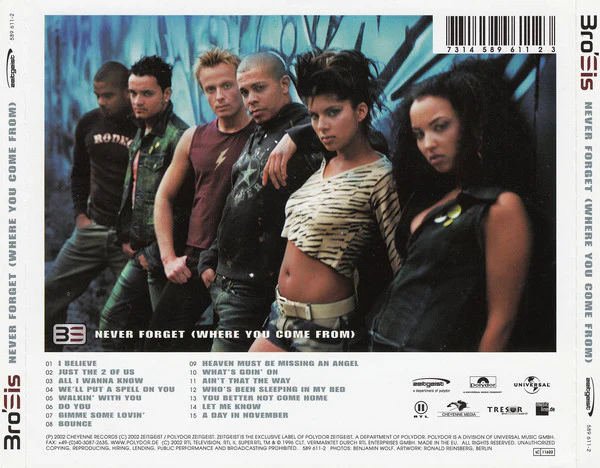 Bro'Sis - Never Forget (Where You Come From) (CD, Album) - Image 2