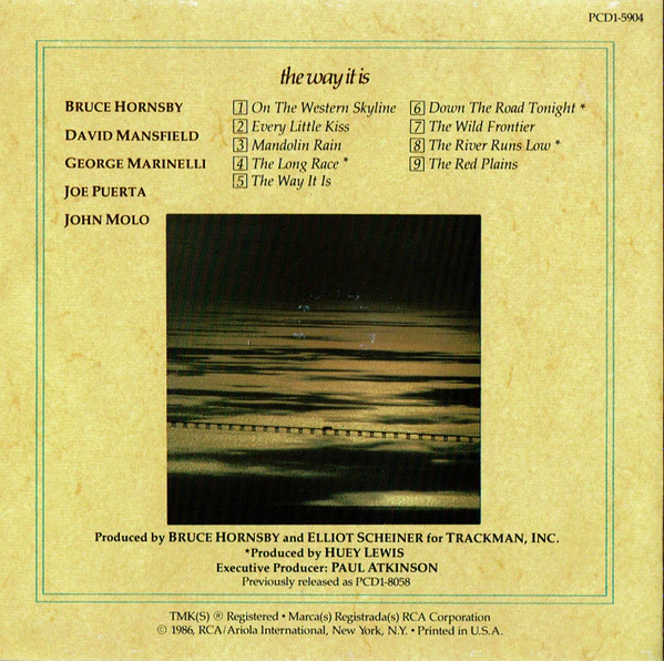 Bruce Hornsby And The Range - The Way It Is (CD, Album, RE, Cin) - Image 2