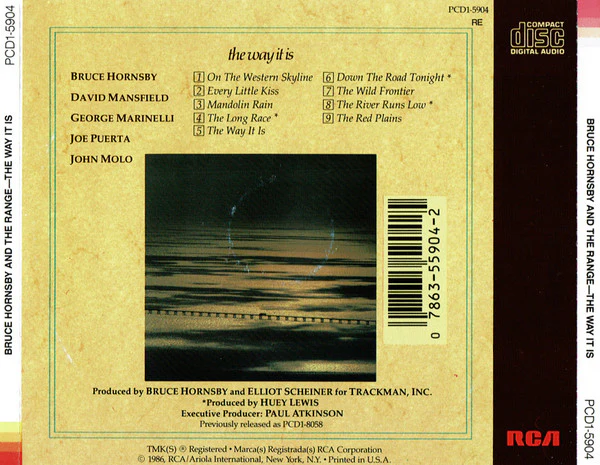 Bruce Hornsby And The Range - The Way It Is (CD, Album, RE, Cin) - Image 3