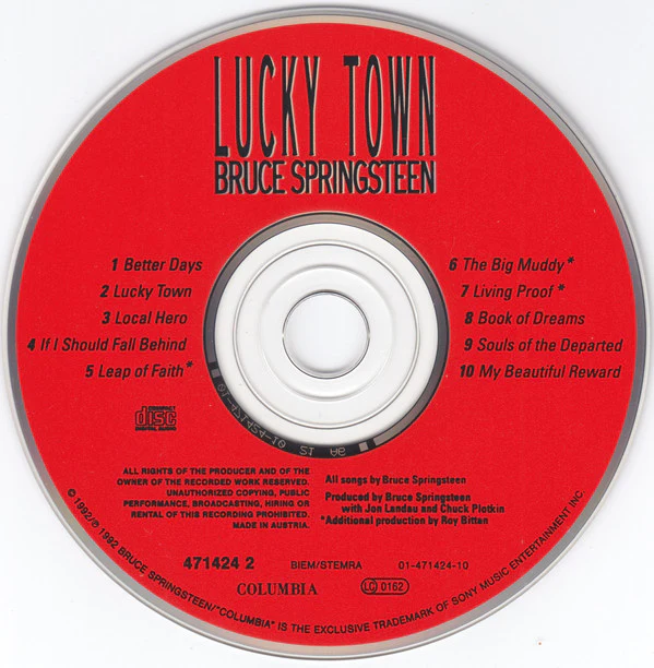 Bruce Springsteen - Lucky Town (CD, Album) - Image 4