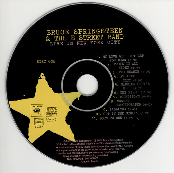 Bruce Springsteen & The E Street Band* - Live In New York City (2xCD, Album) - Image 4