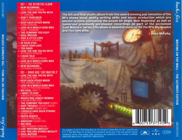 Bucks Fizz - Writing On The Wall (2xCD, Album, RM, The) - Image 2