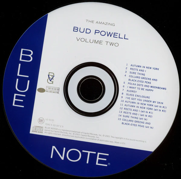 Bud Powell - The Amazing Bud Powell, Volume Two (CD, Album, Mono, RE, RM) - Image 3
