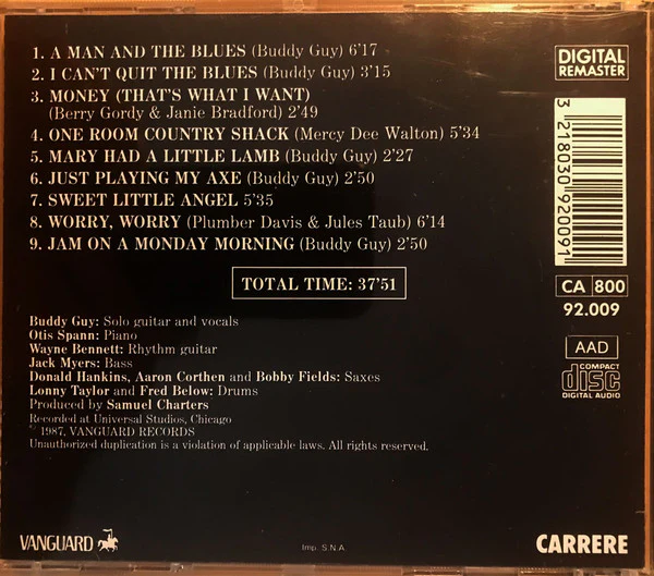 Buddy Guy - A Man And The Blues (CD, Album, RE, RM) - Image 2