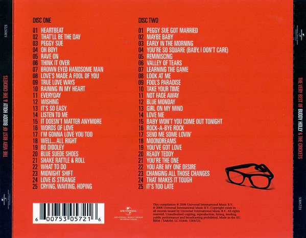 Buddy Holly And The Crickets (2) - The Very Best Of Buddy Holly And The Crickets (2xCD, Comp) - Image 2