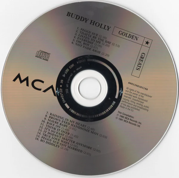 Buddy Holly - Golden Greats (CD, Comp, RE, Pul) - Image 3