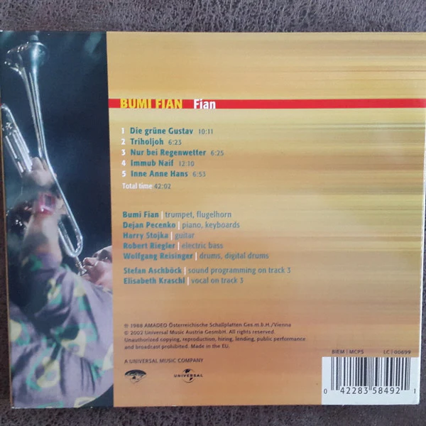 Bumi Fian* - Fian (CD, Album) - Image 2