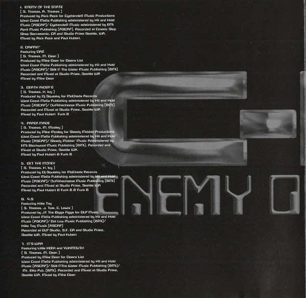 C-Bo - Enemy Of The State (CD, Album) - Image 4