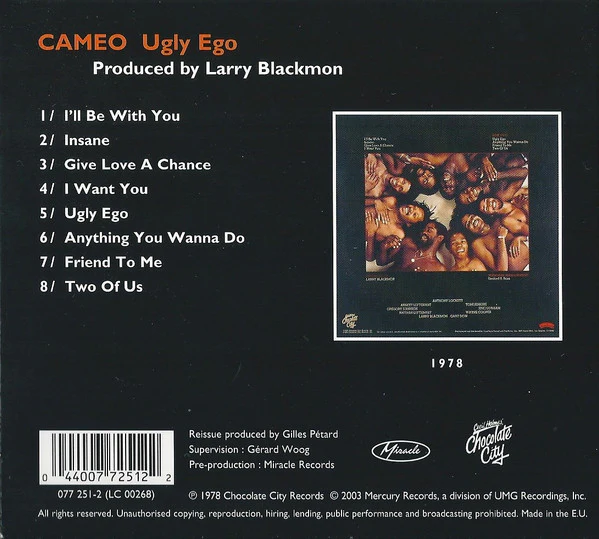 Cameo - Ugly Ego (CD, Album, RE, RM, Dig) - Image 2