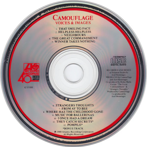 Camouflage - Voices & Images (CD, Album, Club) - Image 3