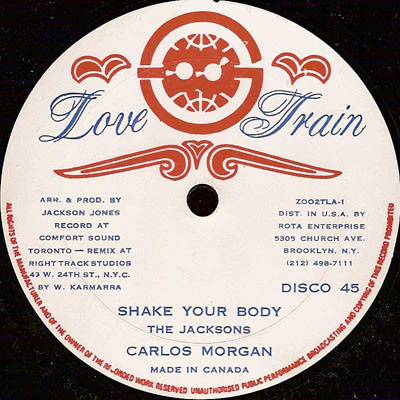 Carlos Morgan - Shake Your Body Down (12") - Image 3