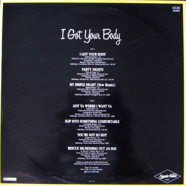 Carol Douglas - I Got Your Body (LP, Album) - Image 2