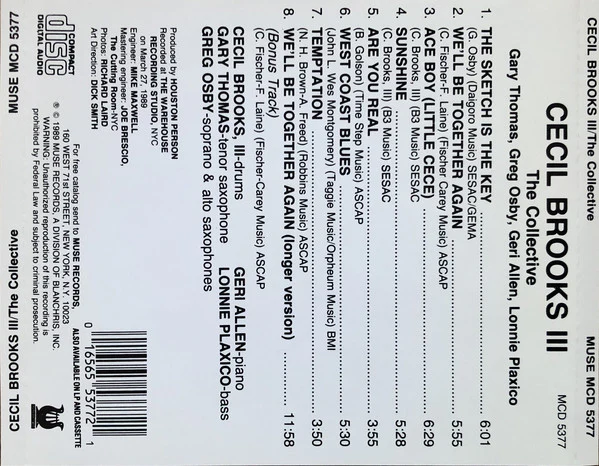Cecil Brooks III - The Collective (CD, Album) - Image 2