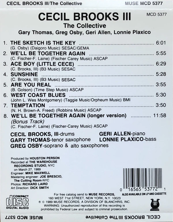 Cecil Brooks III - The Collective (CD, Album) - Image 4