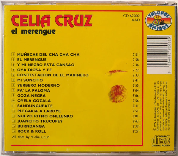 Celia Cruz - El Merengue  (CD, Comp) - Image 3