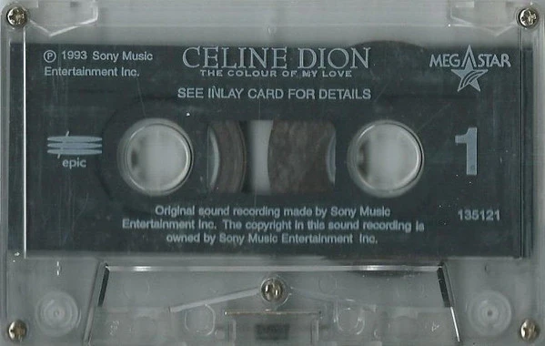 Celine Dion* - The Colour Of My Love (Cass, Album) - Image 4