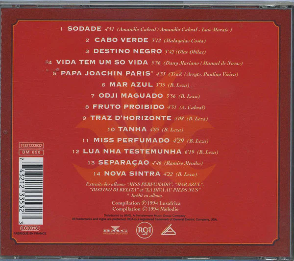 Cesaria Evora - "Sodade" (CD, Comp) - Image 2