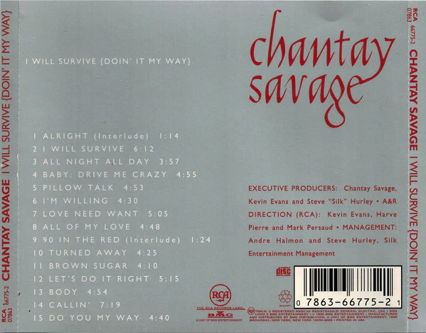 Chantay Savage - I Will Survive {Doin' It My Way} (CD, Album) - Image 2