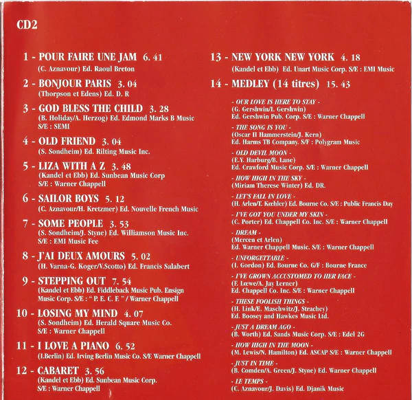 Charles Aznavour, Liza Minnelli - Paris - Palais Des Congrès Intégrale Du Spectacle (2xCD, Album) - Image 5