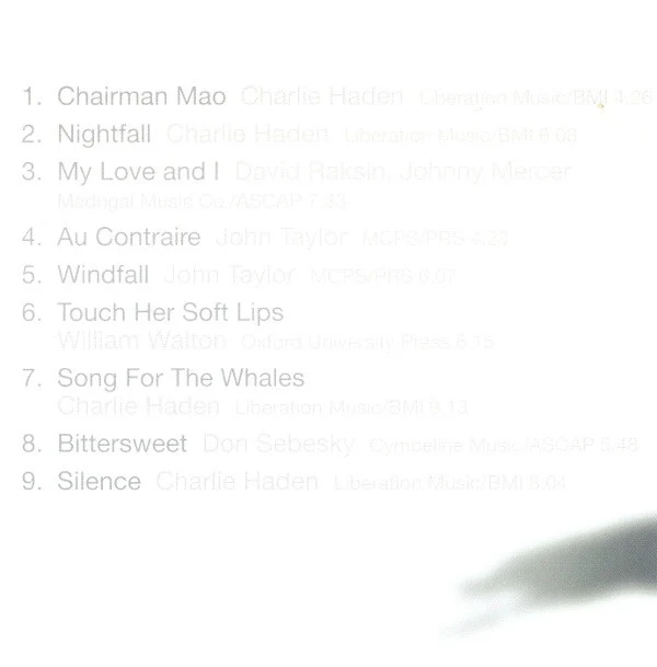Charlie Haden & John Taylor (2) - Nightfall (CD, Album) - Image 4