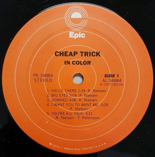 Cheap Trick - In Color (LP, Album, Ter) - Image 4
