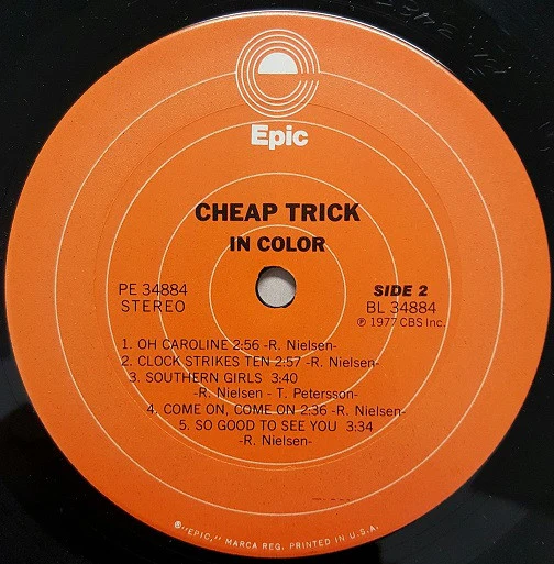 Cheap Trick - In Color (LP, Album, Ter) - Image 5