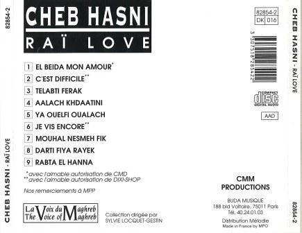 Cheb Hasni - Raï Love (CD, Comp) - Image 2