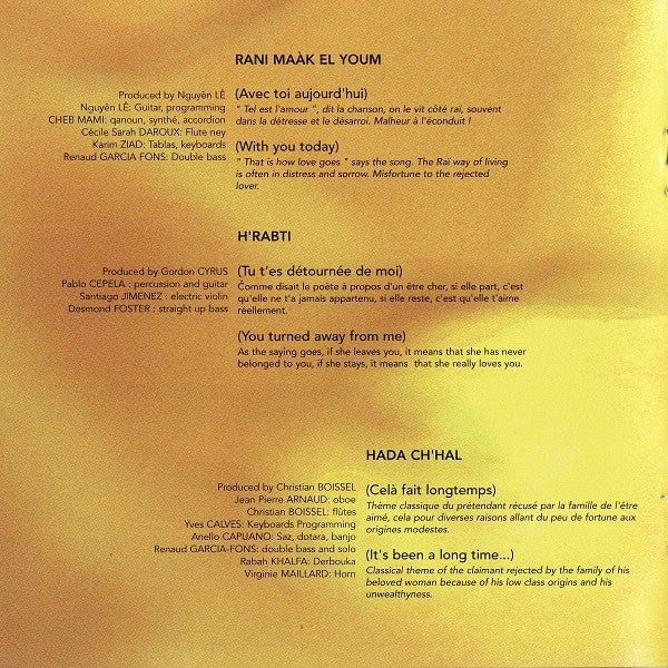 Cheb Mami - Meli Meli (CD, Album) - Image 5