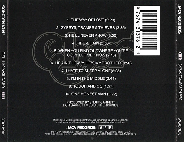 Cher - Gypsys, Tramps & Thieves (CD, Album, RE) - Image 2