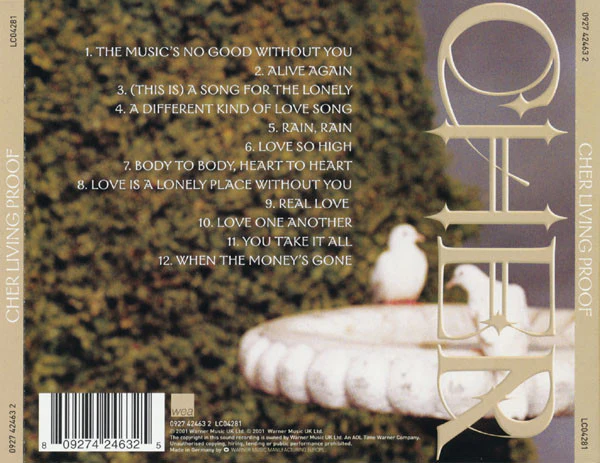 Cher - Living Proof (CD, Album) - Image 2