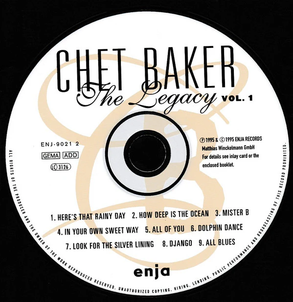 Chet Baker - The Legacy (CD, Album) - Image 3