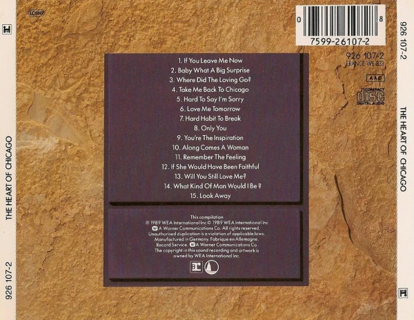 Chicago (2) - The Heart Of Chicago (CD, Comp) - Image 2
