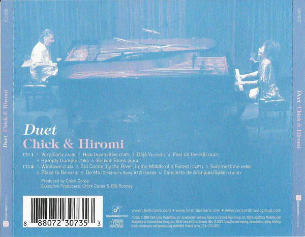 Chick* & Hiromi* - Duet (2xCD, Album) - Image 2