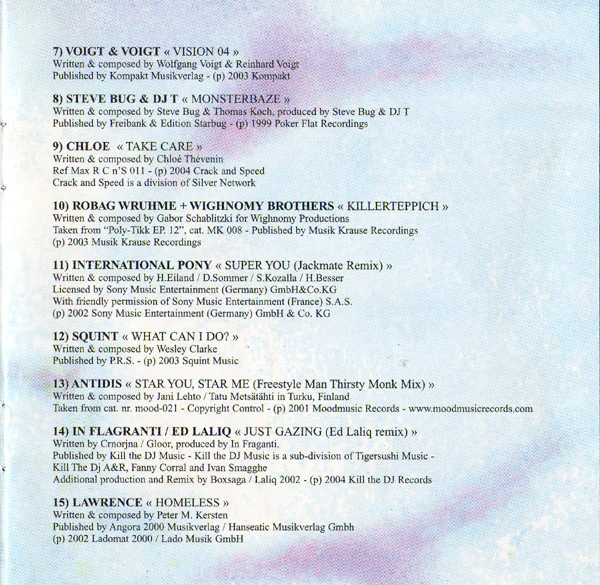 Chloé - I Hate Dancing (CD, Comp, Mixed) - Image 3