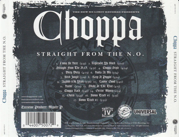 Choppa - Straight From The N.O. (CD, Album) - Image 2