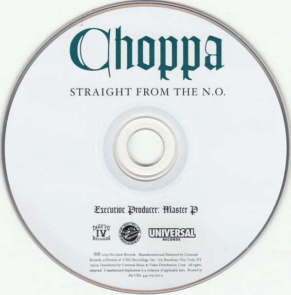 Choppa - Straight From The N.O. (CD, Album) - Image 3