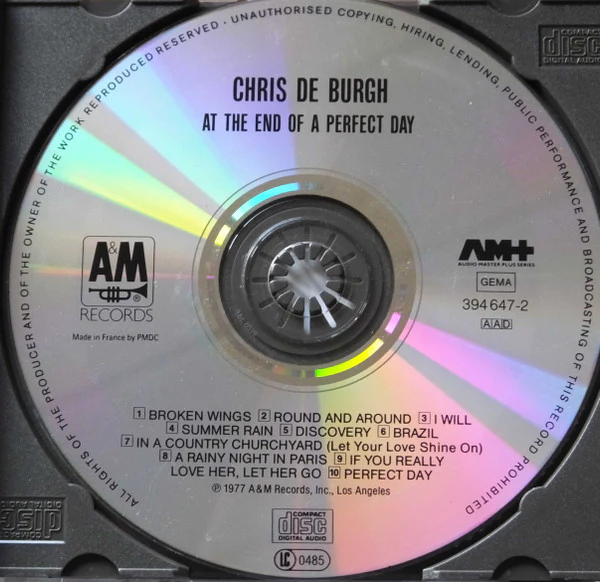 Chris de Burgh - At The End Of A Perfect Day (CD, Album, RE) - Image 4